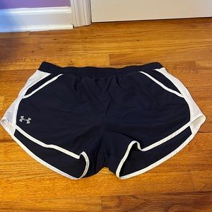 Under Armour Blue and White Athletic Shorts